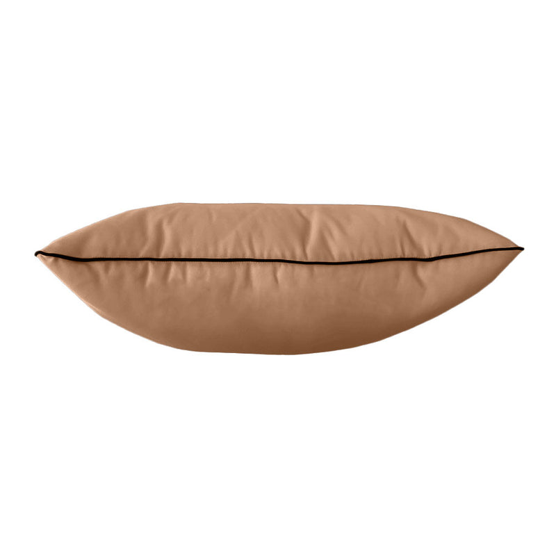 STYLE 4 - Outdoor Daybed Bolster Backrest Pillow Cushion Twin Size |COVERS ONLY|