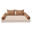 STYLE 4 Pillow & Bolster Cushion for Outdoor Indoor Daybed Porch Swing Bed Twin Size | COVERS ONLY |