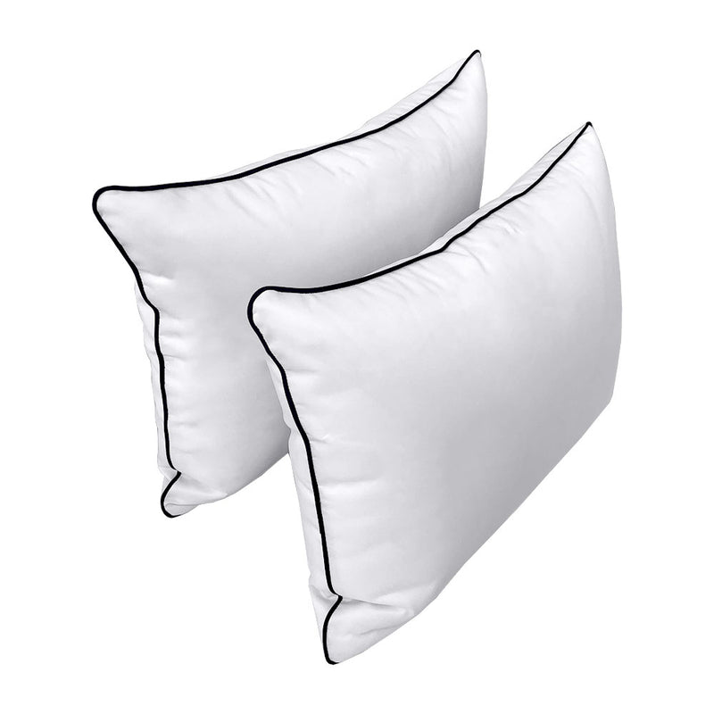 STYLE 4 - Outdoor Daybed Bolster Backrest Pillow Cushion Twin Size |COVERS ONLY|