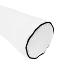 Style4 Twin Size 5PC Contrast Pipe Outdoor Daybed Mattress Cushion Bolster Pillow Slip Cover Complete Set AD106