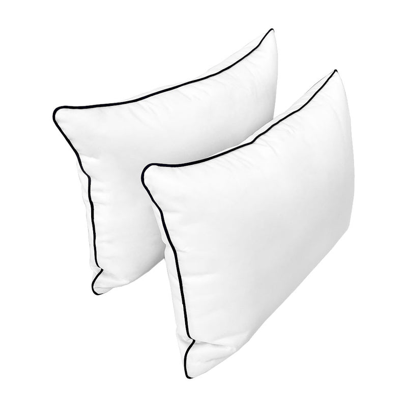 STYLE 4 - Outdoor Daybed Bolster Backrest Pillow Cushion Twin Size |COVERS ONLY|