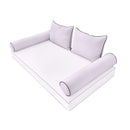 STYLE 4 Pillow & Bolster Cushion for Outdoor Indoor Daybed Porch Swing Bed Crib Size | COVERS ONLY |