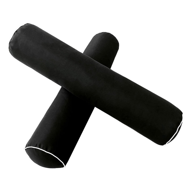 STYLE 4 - Outdoor Daybed Bolster Backrest Pillow Cushion Twin Size |COVERS ONLY|