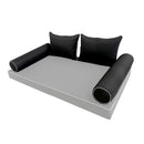 STYLE 4 Pillow & Bolster Cushion for Outdoor Indoor Daybed Porch Swing Bed Crib Size | COVERS ONLY |