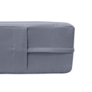 STYLE 4 - Mattress & Pillow Bolster Cushion for Outdoor Indoor Daybed Porch Swing Bed Knife Edge Twin Size AD001 | COVERS ONLY |