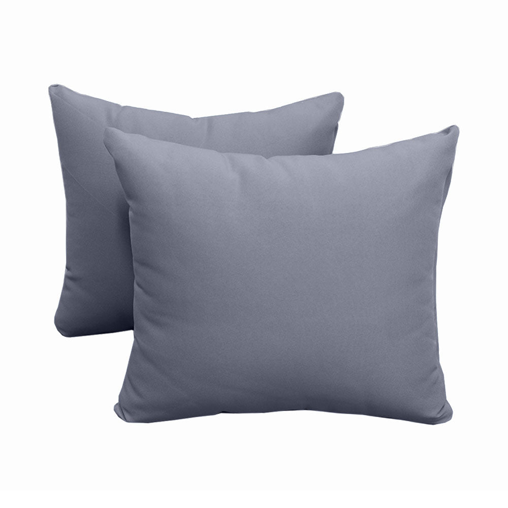 STYLE 4 Pillow & Bolster Cushion for Outdoor Indoor Daybed Porch Swing Bed Full Size | COVERS ONLY |