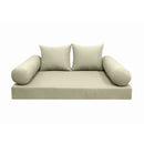 STYLE 4 - Outdoor Daybed Cover Mattress Cushion Pillow Insert Queen Size