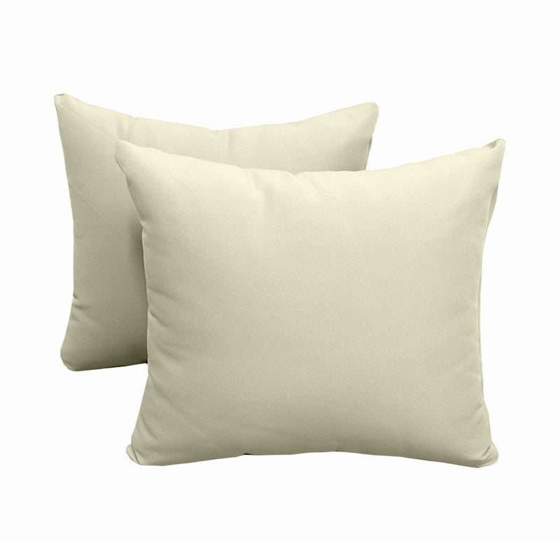 STYLE 4 - Outdoor Daybed Bolster Backrest Pillow Cushion Twin Size |COVERS ONLY|