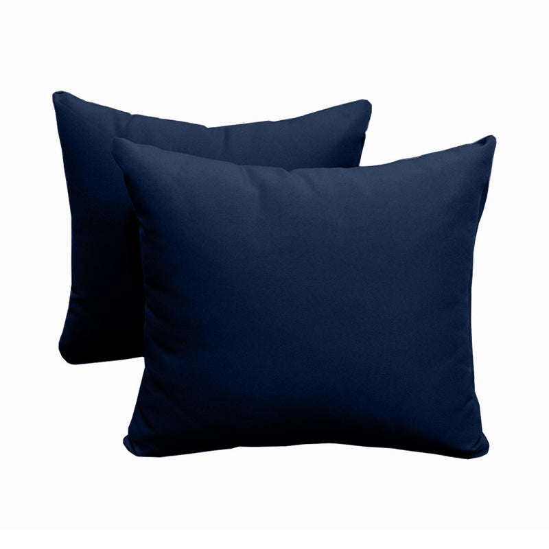 STYLE 4 - Outdoor Daybed Bolster Backrest Pillow Cushion Twin Size |COVERS ONLY|