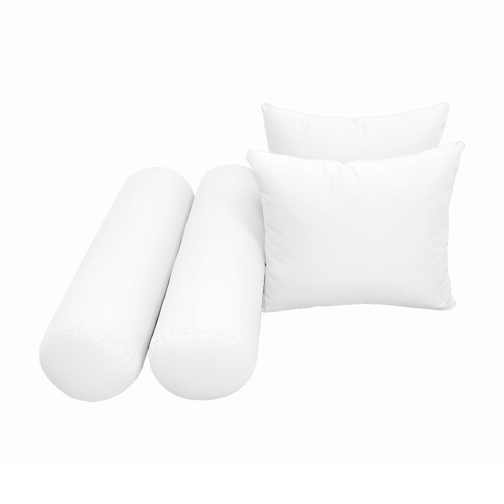 STYLE 4 - Mattress & Pillow Bolster Cushion Cover and Insert for Outdoor Indoor Daybed Porch Swing Bed Twin Size