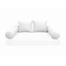 STYLE 4 Pillow & Bolster Cushion for Outdoor Indoor Daybed Porch Swing Bed Crib Size | COVERS ONLY |