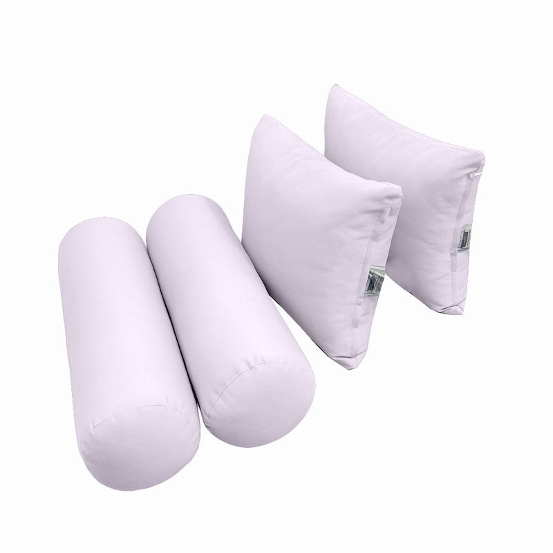 Style4 Queen Size 5PC Knife Edge Outdoor Daybed Mattress Cushion Bolster Pillow Slip Cover Complete Set AD107