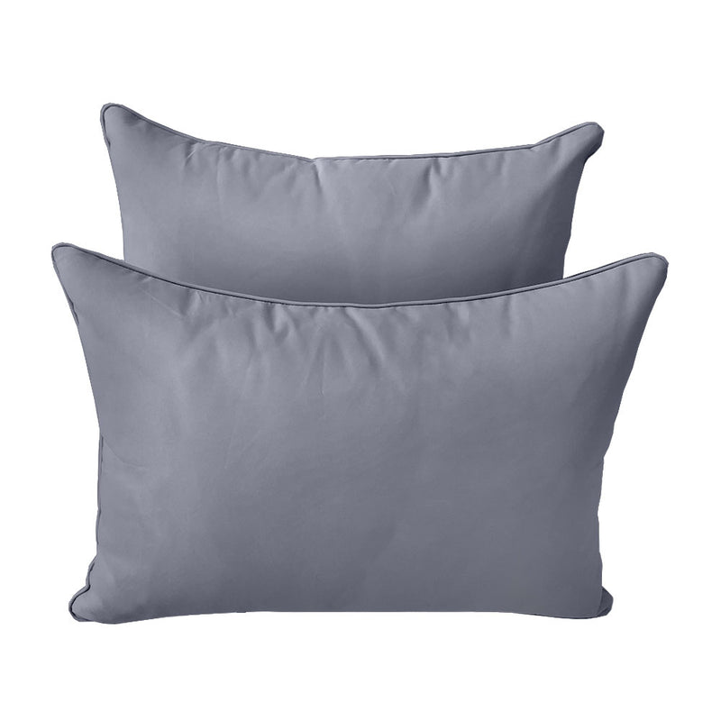 STYLE 4 - Outdoor Daybed Bolster Backrest Pillow Cushion Twin Size |COVERS ONLY|