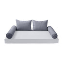 STYLE 4 Pillow & Bolster Cushion for Outdoor Indoor Daybed Porch Swing Bed Crib Size | COVERS ONLY |