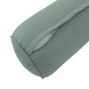 STYLE 4 Pillow & Bolster Cushion for Outdoor Indoor Daybed Porch Swing Bed Twin Size Piped Trim AD002 | COVERS ONLY |