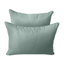 STYLE 4 Pillow & Bolster Cushion for Outdoor Indoor Daybed Porch Swing Bed Full Size | COVERS ONLY |