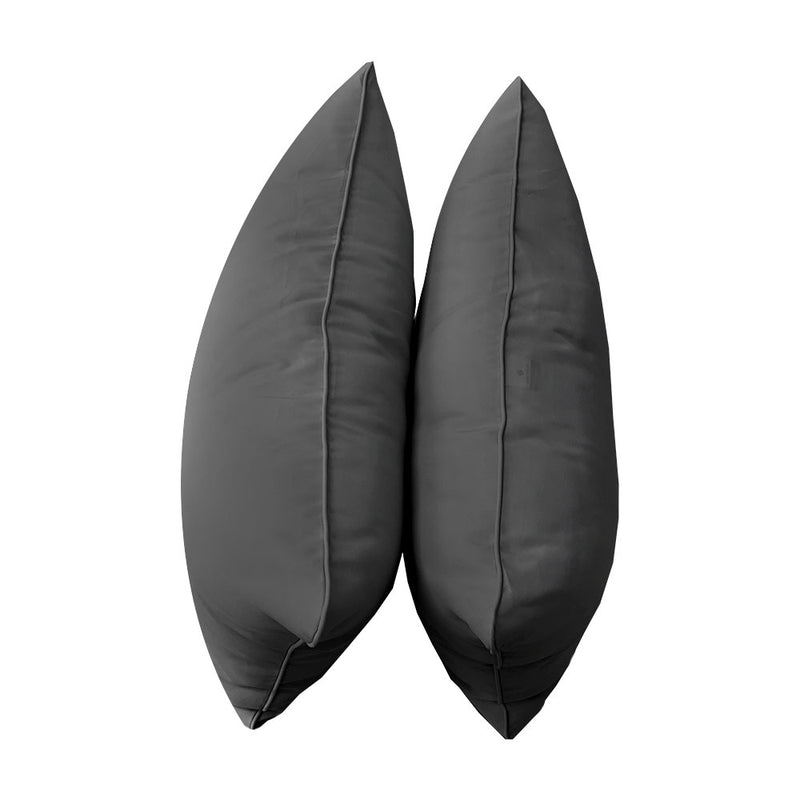STYLE 4 - Outdoor Daybed Bolster Backrest Pillow Cushion Twin Size |COVERS ONLY|