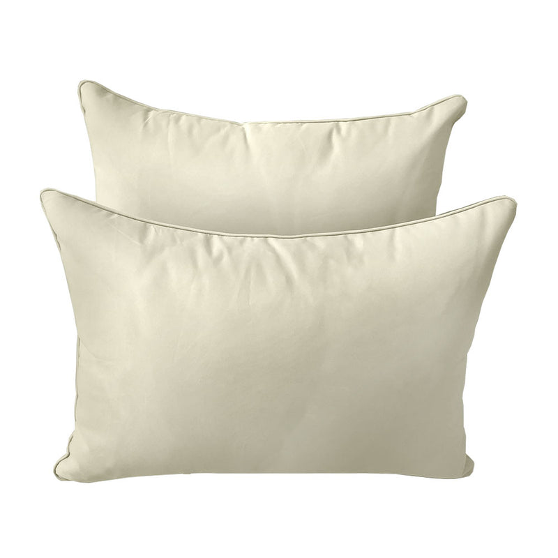 STYLE 4 - Outdoor Daybed Bolster Backrest Pillow Cushion Twin Size |COVERS ONLY|