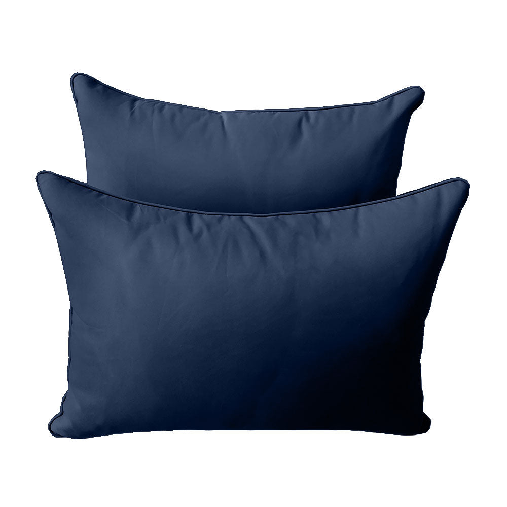 STYLE 4 Pillow & Bolster Cushion for Outdoor Indoor Daybed Porch Swing Bed Full Size | COVERS ONLY |