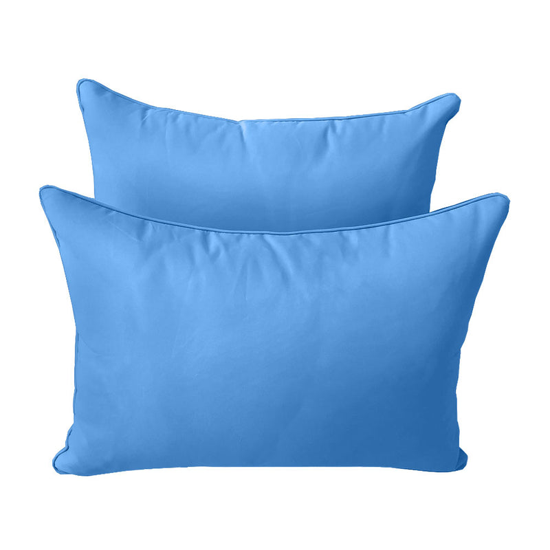 STYLE 4 - Outdoor Daybed Bolster Backrest Pillow Cushion Twin Size |COVERS ONLY|