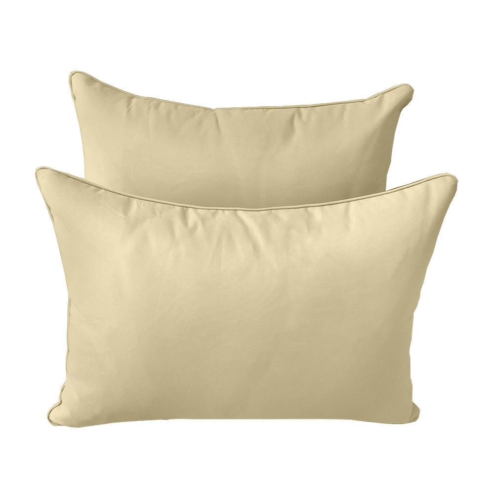 STYLE 4 Pillow & Bolster Cushion for Outdoor Indoor Daybed Porch Swing Bed Full Size | COVERS ONLY |
