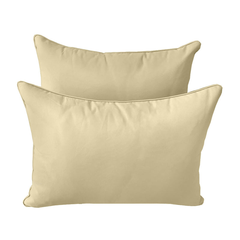 STYLE 4 - Outdoor Daybed Bolster Backrest Pillow Cushion Twin Size |COVERS ONLY|