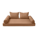 STYLE 4 - Outdoor Daybed Cover Mattress Cushion Pillow Insert Queen Size