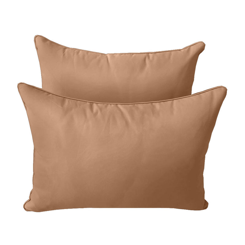 STYLE 4 - Outdoor Daybed Bolster Backrest Pillow Cushion Twin Size |COVERS ONLY|