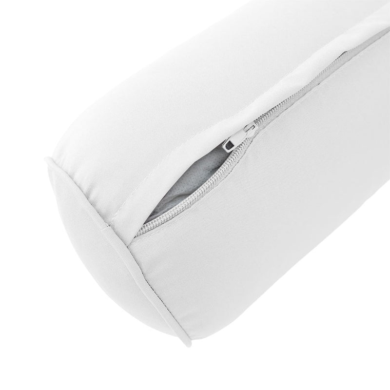 Style4 Queen Size 5PC Pipe Outdoor Daybed Mattress Cushion Bolster Pillow Slip Cover Complete Set AD106