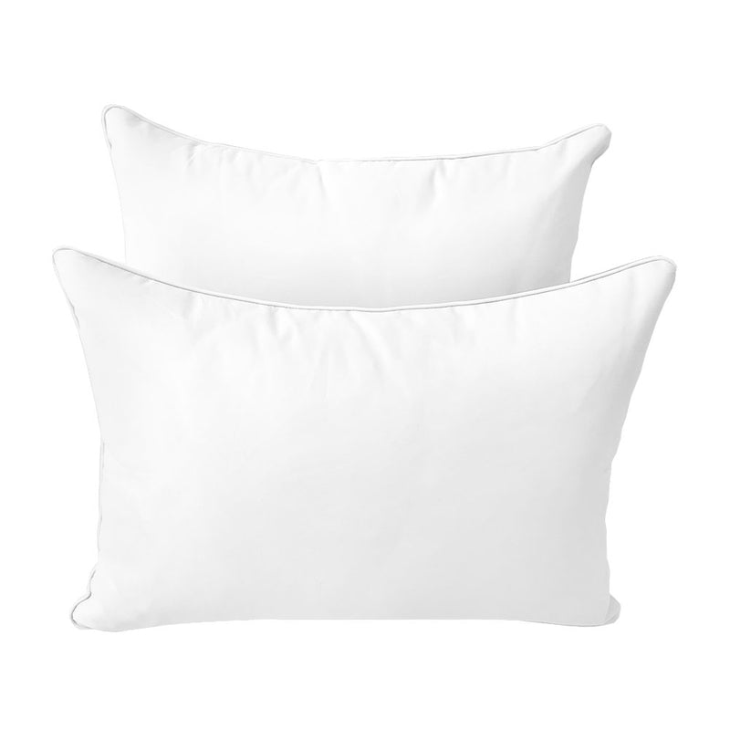 Style4 Queen Size 5PC Pipe Outdoor Daybed Mattress Cushion Bolster Pillow Slip Cover Complete Set AD106
