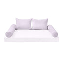 STYLE 4 Pillow & Bolster Cushion for Outdoor Indoor Daybed Porch Swing Bed Twin Size | COVERS ONLY |