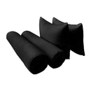 STYLE 4 - Mattress & Pillow Bolster Cushion for Outdoor Indoor Daybed Porch Swing Bed Full Size | COVERS ONLY |