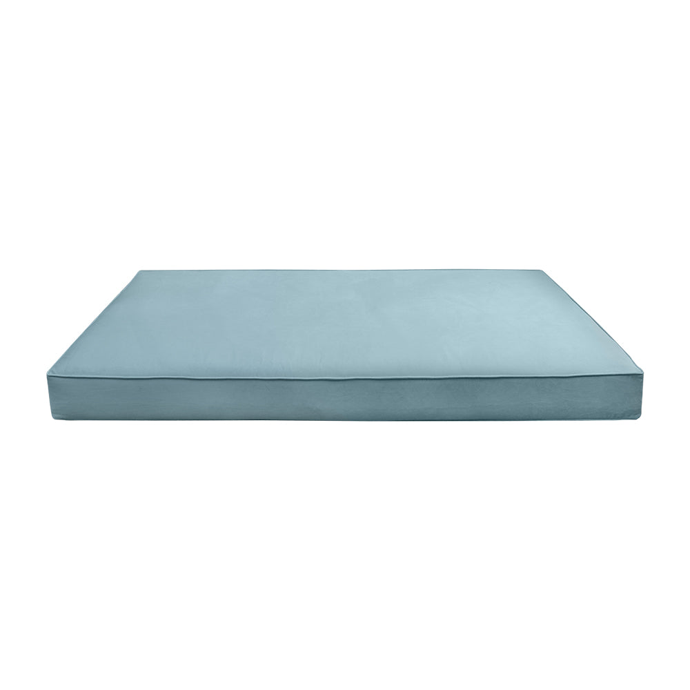 STYLE V5 - Velvet Indoor Daybed Mattress Bolster Cushion Pillow Complete Set