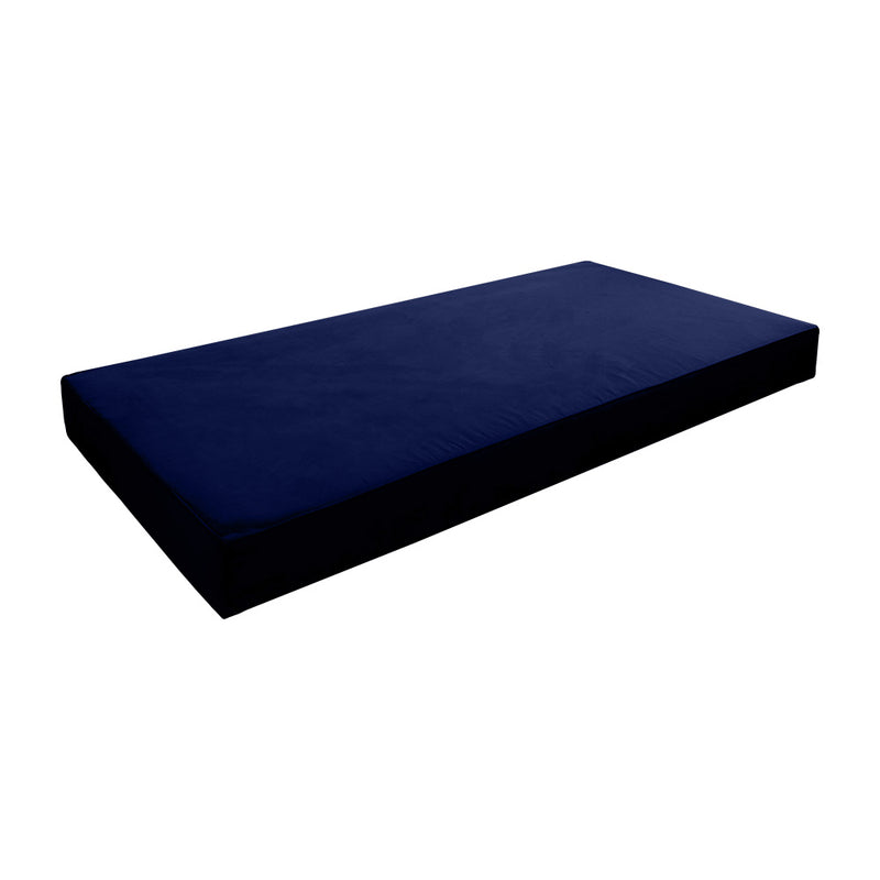 STYLE V3 - Velvet Indoor Daybed Mattress Bolster Backrest Cushion Pillow |COVERS ONLY|