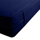 STYLE V3 - Velvet Indoor Daybed Mattress Bolster Backrest Cushion Pillow |COVERS ONLY|