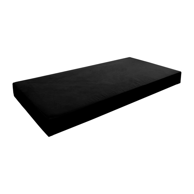 STYLE V3 - Velvet Indoor Daybed Mattress Bolster Backrest Cushion Pillow |COVERS ONLY|