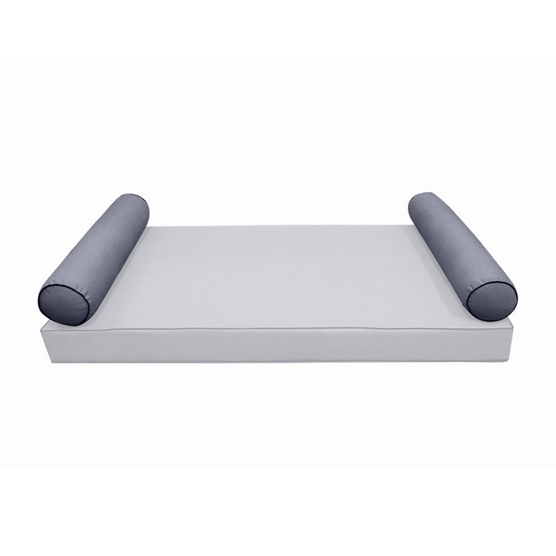 STYLE 5 Bolster Pillow for Outdoor Indoor Daybed Porch Swing Bed Twin Size | COVERS ONLY |