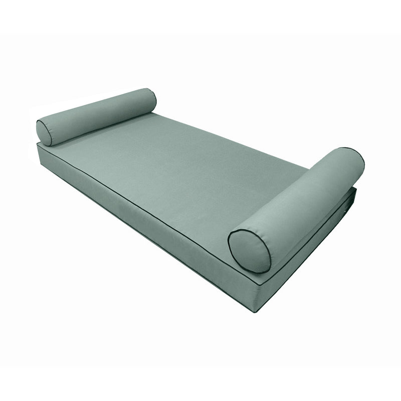 STYLE 5 - Outdoor Daybed Mattress Bolster Pillow Cushion QUEEN SIZE |COVERS ONLY|
