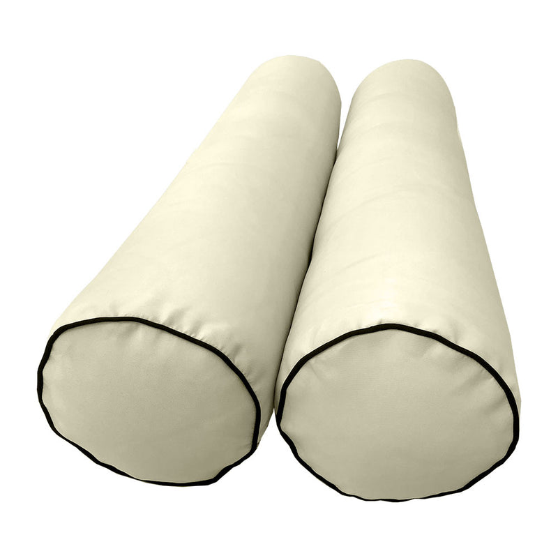 STYLE 5 Bolster Pillow for Outdoor Indoor Daybed Porch Swing Bed Queen Size | COVERS ONLY |