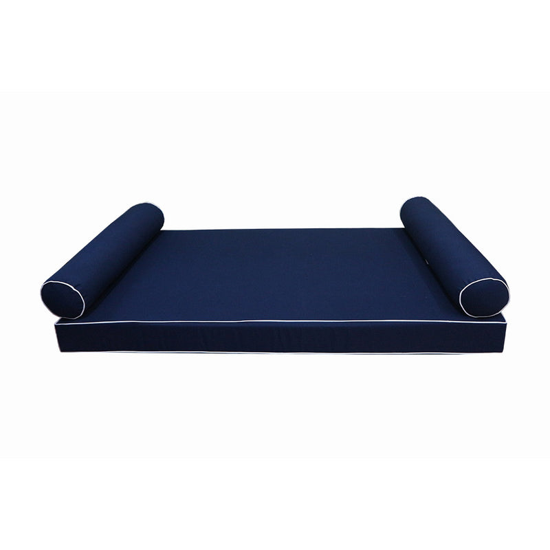 STYLE 5 - Outdoor Daybed Cover Mattress Cushion Pillow Insert Twin Size