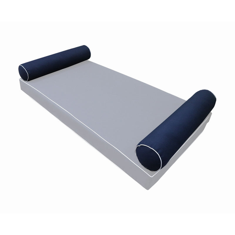 STYLE 5 Bolster Pillow for Outdoor Indoor Daybed Porch Swing Bed Crib Size | COVERS ONLY |