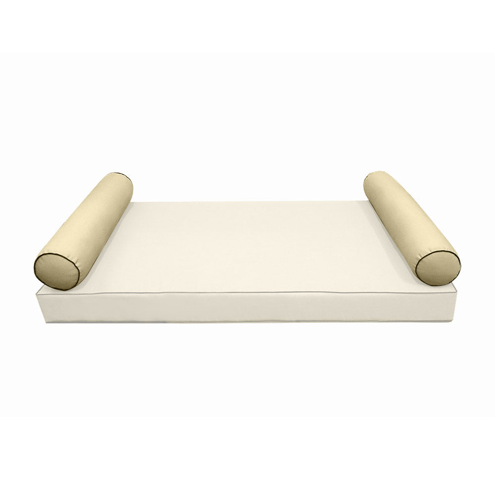 STYLE 5 Bolster Pillow for Outdoor Indoor Daybed Porch Swing Bed Full Size | COVERS ONLY |