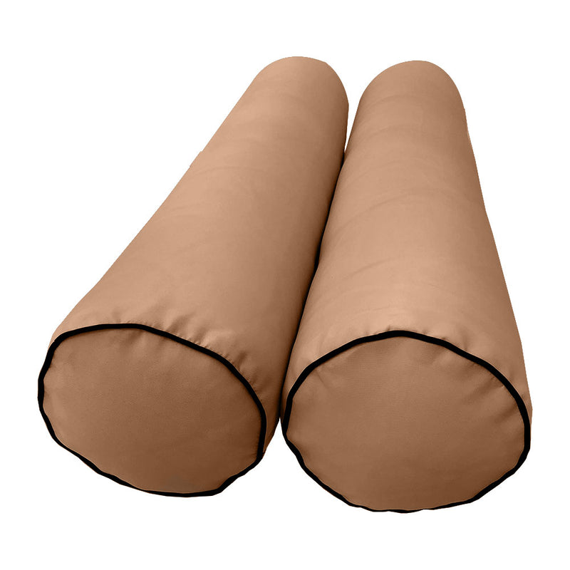 STYLE 5 - Mattress & Bolster Pillow for Outdoor Indoor Daybed Porch Swing Bed Queen Size | COVERS ONLY |