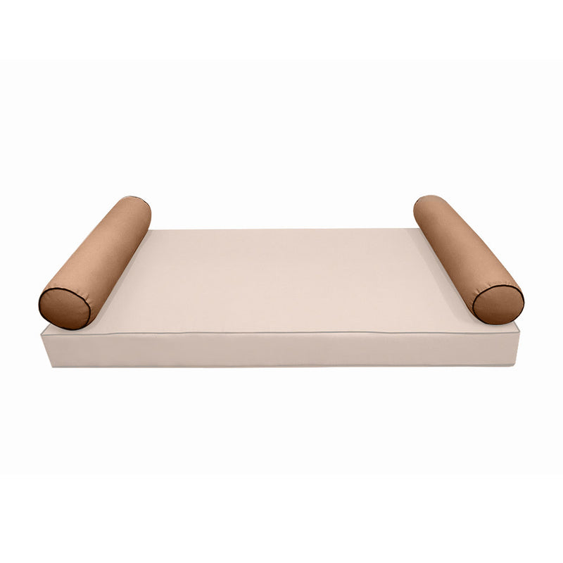 STYLE 5 Bolster Pillow for Outdoor Indoor Daybed Porch Swing Bed Queen Size | COVERS ONLY |