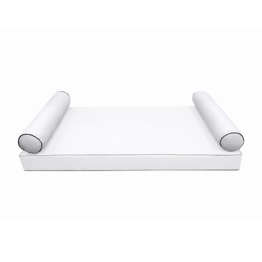 STYLE 5 Bolster Pillow for Outdoor Indoor Daybed Porch Swing Bed Full Size | COVERS ONLY |