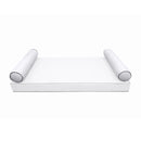 STYLE 5 Bolster Pillow for Outdoor Indoor Daybed Porch Swing Bed Full Size | COVERS ONLY |