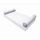 STYLE 5 Bolster Pillow for Outdoor Indoor Daybed Porch Swing Bed Queen Size | COVERS ONLY |