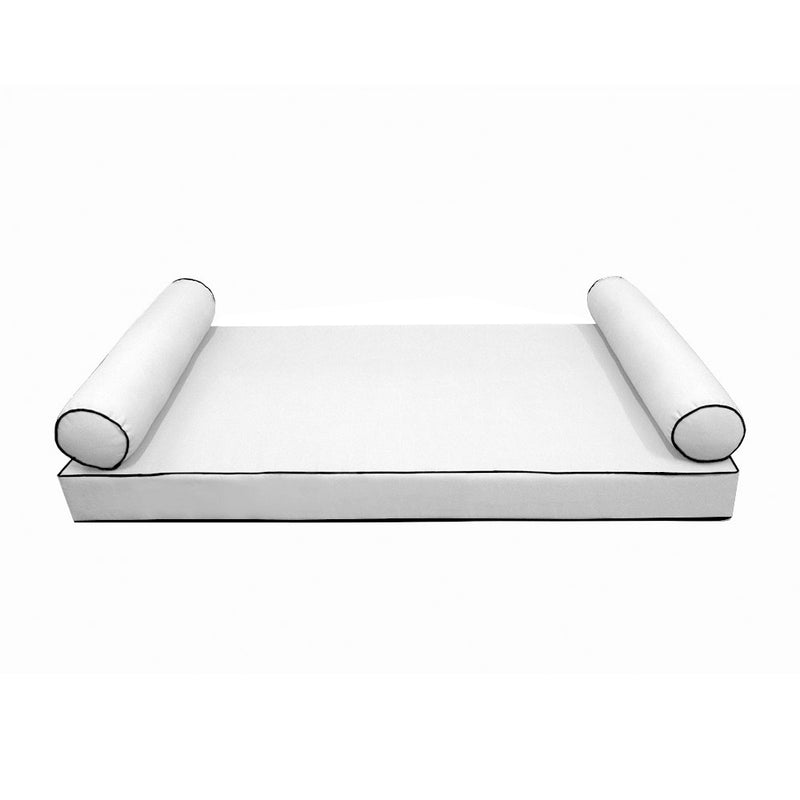 STYLE 5 - Outdoor Daybed Cover Mattress Cushion Pillow Insert Twin Size