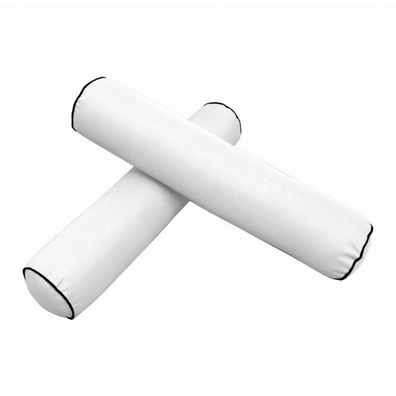 STYLE 5 Bolster Pillow for Outdoor Indoor Daybed Porch Swing Bed Crib Size | COVERS ONLY |