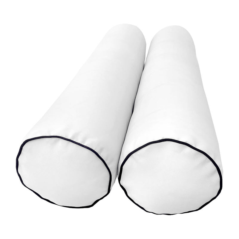 STYLE 5 Bolster Pillow for Outdoor Indoor Daybed Porch Swing Bed Crib Size | COVERS ONLY |